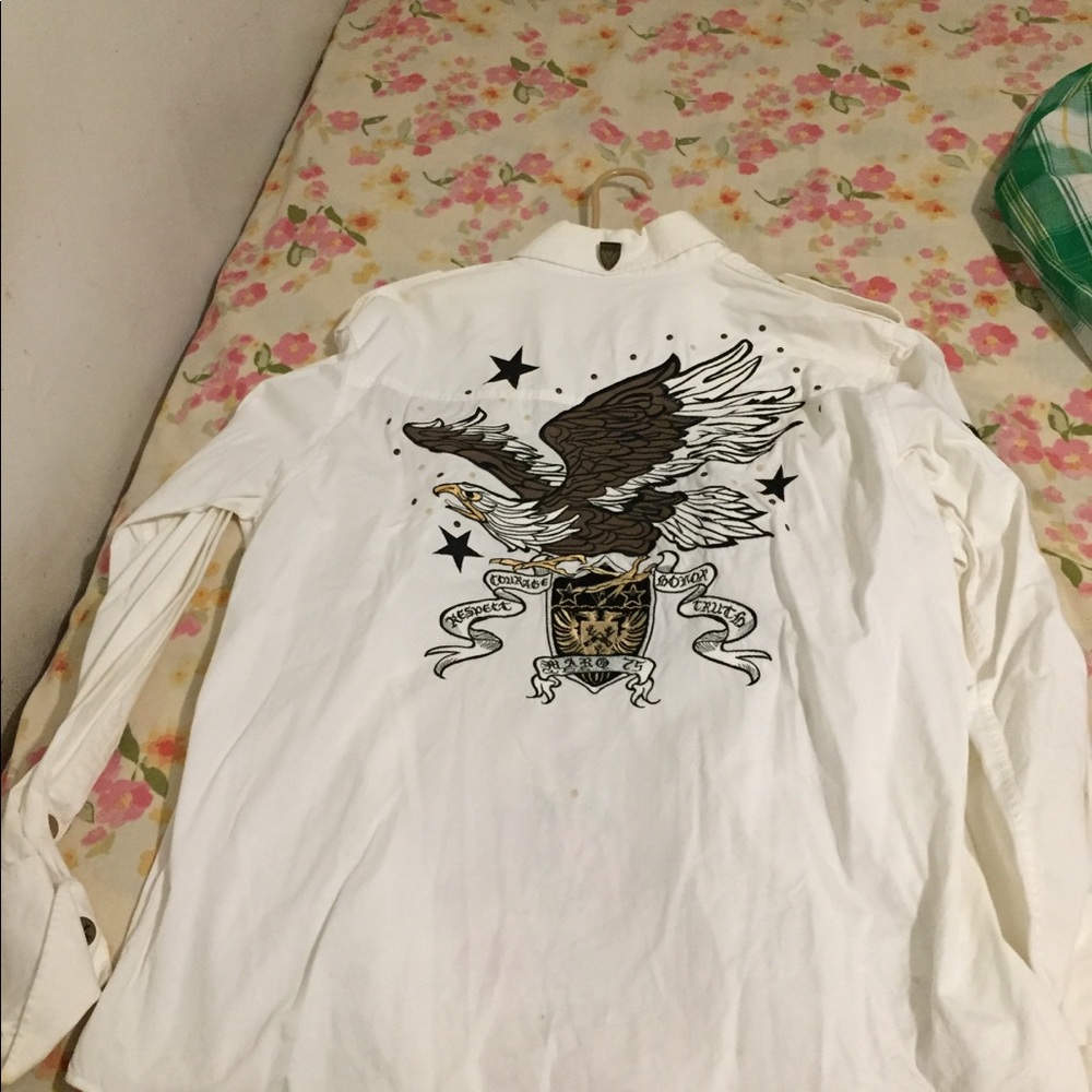 Men designer button up - Picture 2 of 4